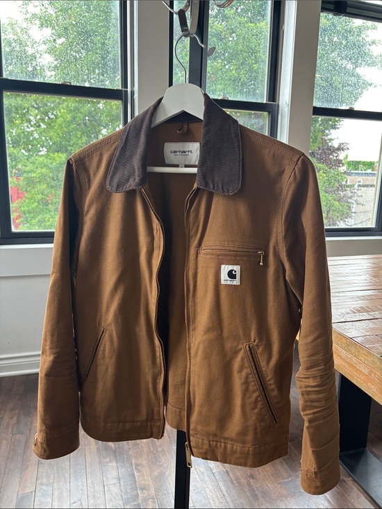 Carhartt Jackets & Blazers - Carhartt Brown Duck Field Jacket with Dark Corduroy Collar